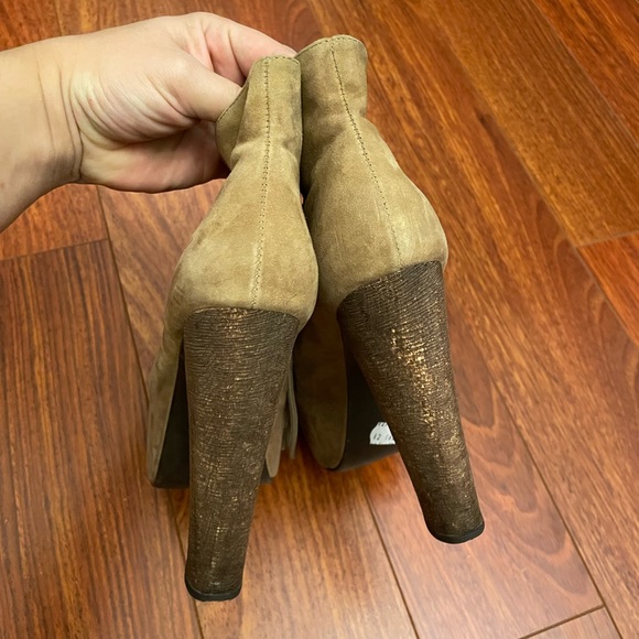 Jeffrey Campbells Lita Taupe High Heel Boots - Picture 6 of 9